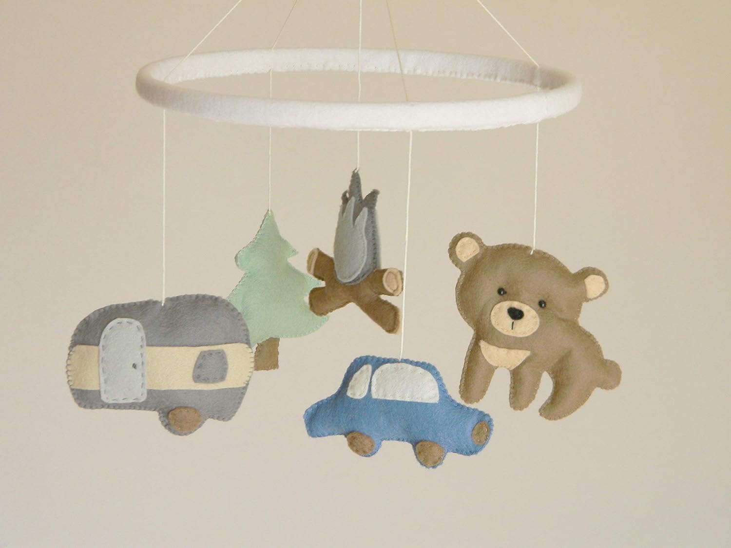 camping baby mobile