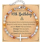 AryaHozel Christian Cross Bracelet for Women - Valentine's Day Gifts for Her, 13th to 60th Birthday Gifts for Women | Christmas/Graduation/Easter Gift, Religious Jewelry