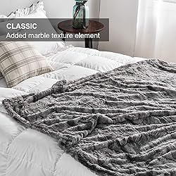 Soft Throw Blanket, 50" x 60" Luxurious Warm Thick