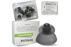OTTO TECH Phonak Power 4.0 Dome Small (0.39 inch=10mm) 10 Domes, Genuine OEM Switzerland Replacement by Sonova, Hearing Aid Domes for Phonak Audeo Marvel Paradise Lumity Accessories -1 Pack/10 Domes Total
