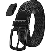 JIFANPAUL Elastic Braided Belt for Men and Women,Stretchable Adjustable Web Woven Belt for Work,Casual Wear, and Golf