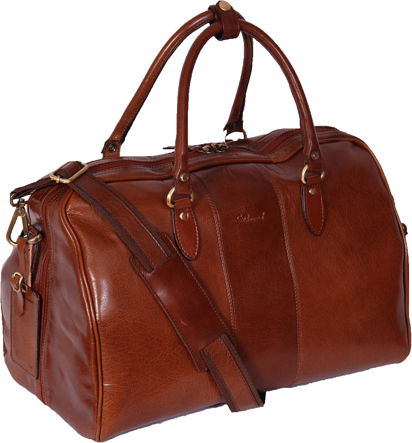 genuine leather holdall