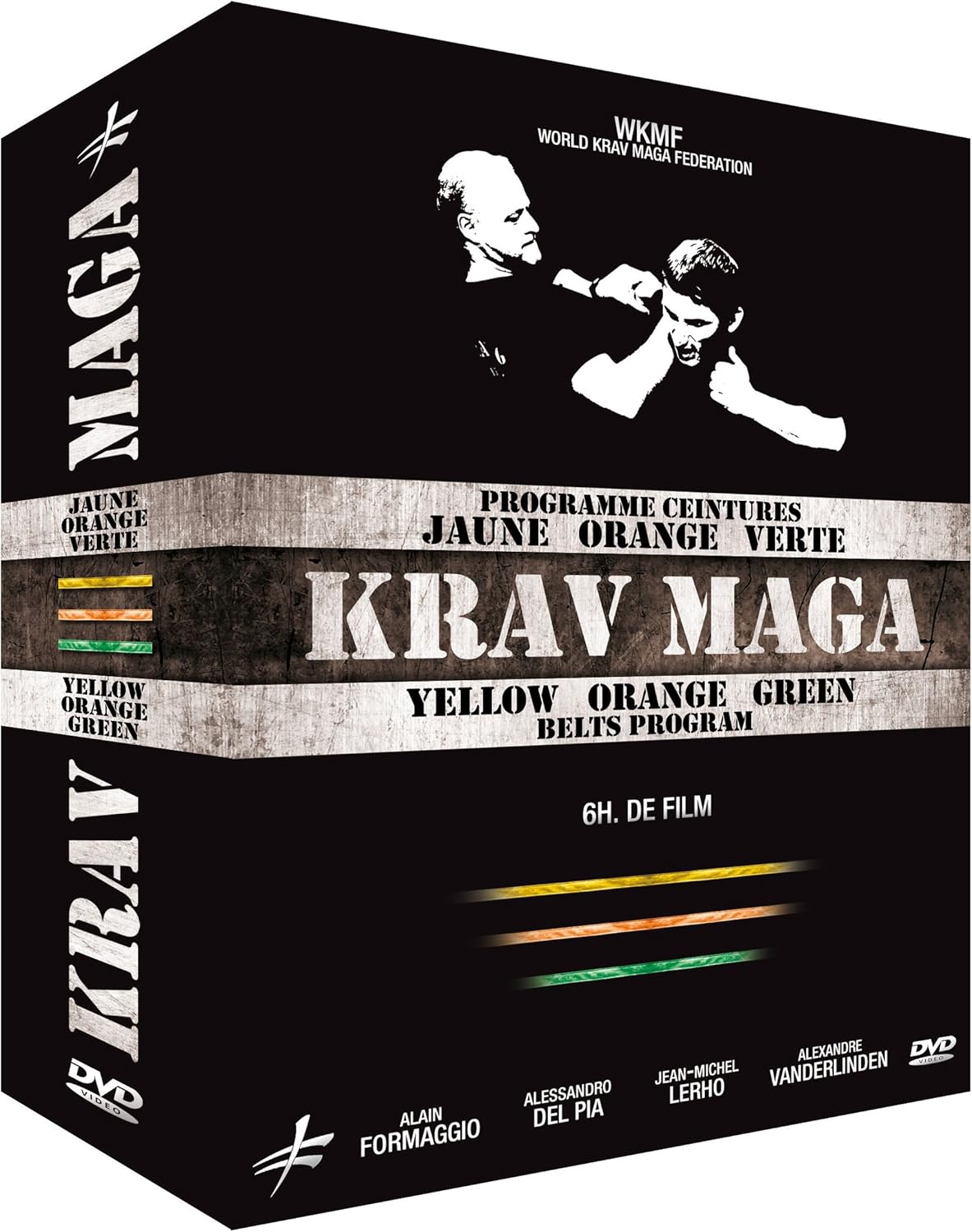 Coffret Krav Maga Programme Ceinture Jaune Orange Verte
