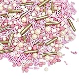 Manvscakes, pink sprinkles, valentines, cake