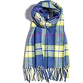 AUSEKALY Scarf For Women Men Winter Plaid Neck Scarves Fall Softest Classic Warm Lightweight