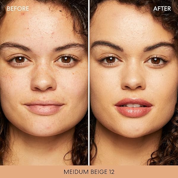 BAREMINERALS ORIGINAL LOOSE POWDER FOUNDATION SPF 15, LIGHTWEIGHT MINERAL LOOSE POWDER FOUNDATION MAKEUP, BUILDABLE COVERAGE, TALC FREE, VEGAN (MEDIUM BEIGE 12)