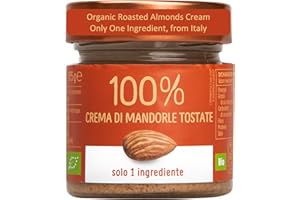 WellEatable Organic Roasted Almonds Cream, +4 Mins Mixing Required Before First Use, 100% One Ingredient, No Sugar Added, No Palm Oil, Vegan, Paleo, Keto Friendly, Non-GMO - 6.2 Ounce (Pack of 1)