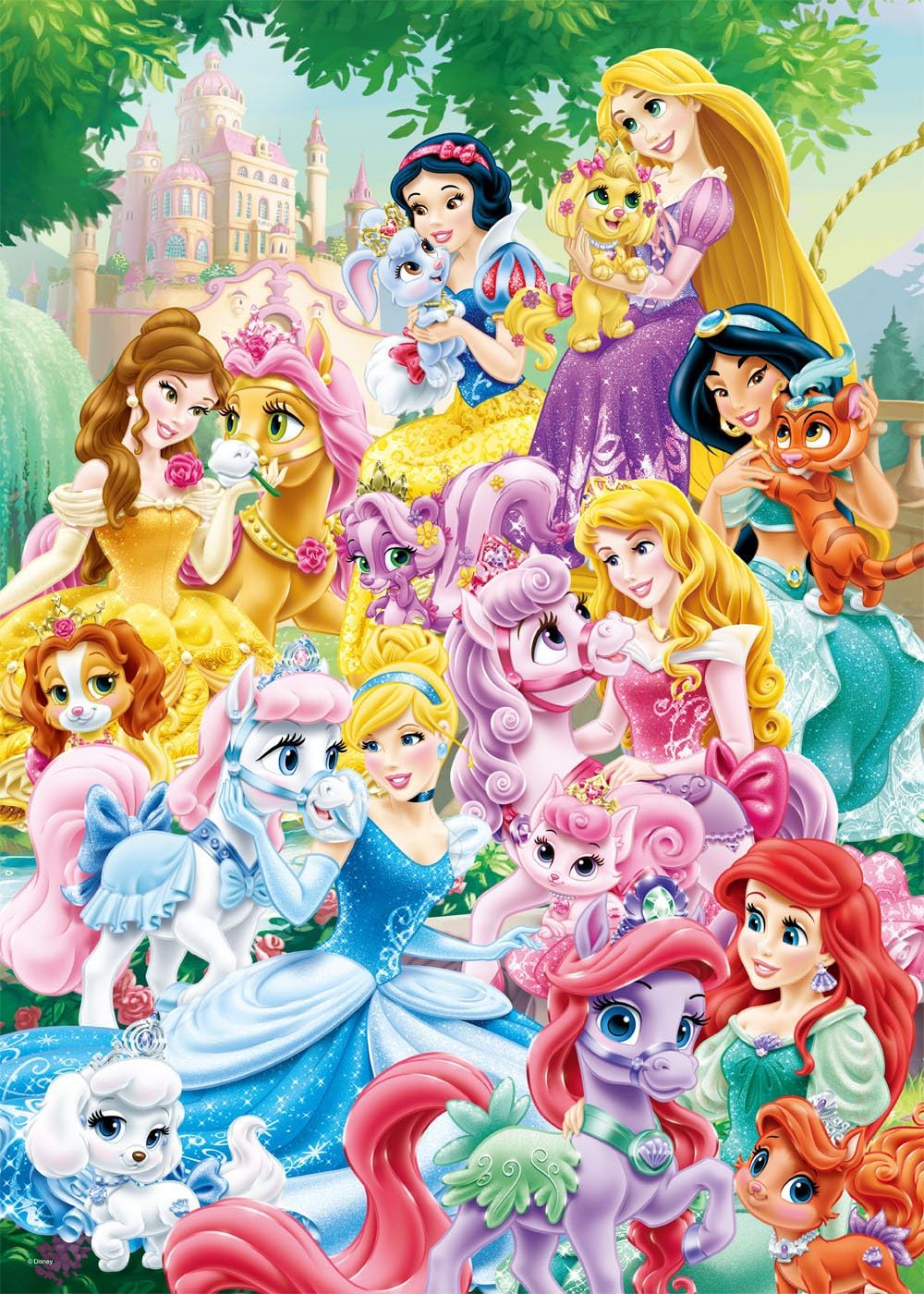 500ピース ジグソーパズル ディズニープリンセス ロイヤルペット 35x49cm ジグソーパズル おもちゃ Amazon