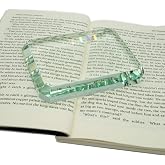 StayMax Clear Rectangular Square Glass Tiles Paperweight