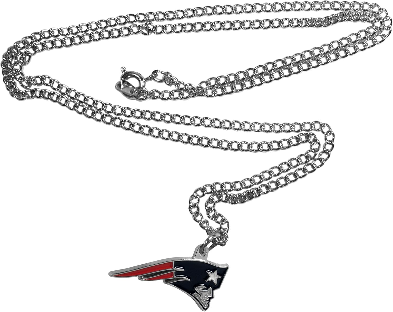 NFL Siskiyou Sports Fan Shop New England Patriots Chain Necklace with Small Charm 22 inch Team Color : Clothing