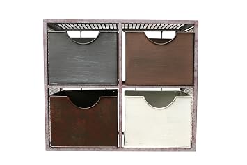 Metall Schrank Antik Klein Amazon De Kuche Haushalt