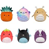 Squishmallows Original Micromallows Plush 6-Pack (Greer, Emerald, Sloan, Oz, Scarlet, Aldous)