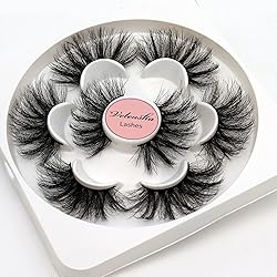 Veleasha Mink Eyelashes Faux 8D Wispy Fluffy Mink