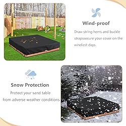 Sand Box Cover，For 49"Lx47"Wx8.5"H Square Sand