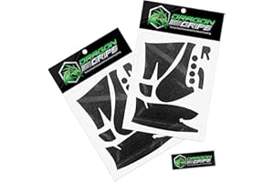 Dragon Grips Xbox Controller Grips, 2 Sheet Black Non-Slip Textured Rubber Grip Tape for Xbox One Controller Decal, Xbox One Elite Controller Grips, Including Thumb Stick, Triggers, Buttons, D-pad