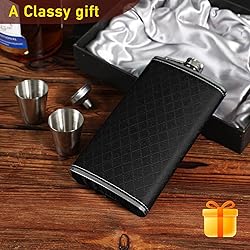 LHD HOME Flask For Men,350ml/12oz Hip Flask, 304