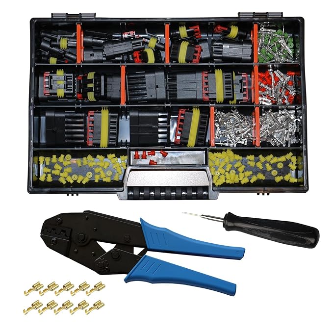 Cable Solution AMP Superseal Starter Set Stecker 1-6-pol m. Ausstecher und Crimpzange