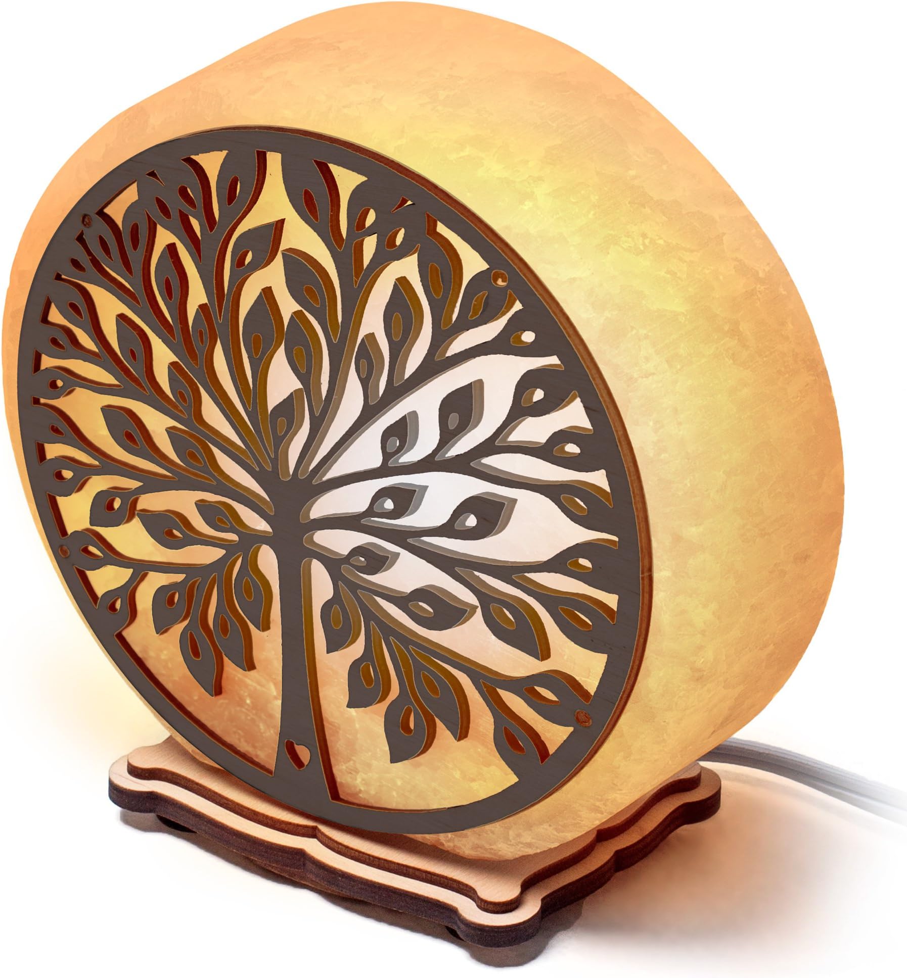 ArtSalt Magic Tree Natural Crystal Rock dimmable Salt Lamp, Unique Design Bedroom nightlight with Premium dimmer Switch in eco Craft Box…