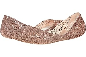 Melissa Campana Papel Flats for Women - Comfortable, Stylish & Flexible Slide-On Closed-Toe Jelly Flat Shoes with Hollow Interwoven Cut Out Design