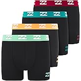 Billabong Boys Underwear 4 Pack Boxer Briefs for Boys 6-18 Durable Stretch Breathable Moisture Wicking