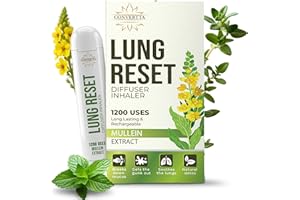 Lung Detox Mullein Diffuser Pen | Natural Mullein Leaf | Lung Health & Detox | Herbal Mullein Diffuser Pen 1,200 Uses (Green,