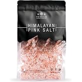 The Spice Lab Pink Himalayan Salt, Coarse, 2.2 lb / 1 Kilo | Nutrient and Mineral Dense Pure Crystal - Unrefined Gourmet Salt for Grinder Refill, Cooking and Finishing - Kosher