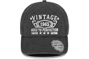 CKETDYO Birthday Gifts for Men Women, Personalized 30th - 100th Birthday Gifts, 1924-1995 Vintage Hat