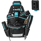 DuraTech Drill Holster with Quick Release Buckle, Driver Holster with Side Bit Pocket, Drill Holder with Holder Strap, Fits Most Belts for Electric Drills, DIY & Jobsite Use
