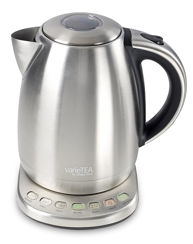 Adagio Teas 010039 Varietea Variable Temperature Electric Kettle, 57 oz