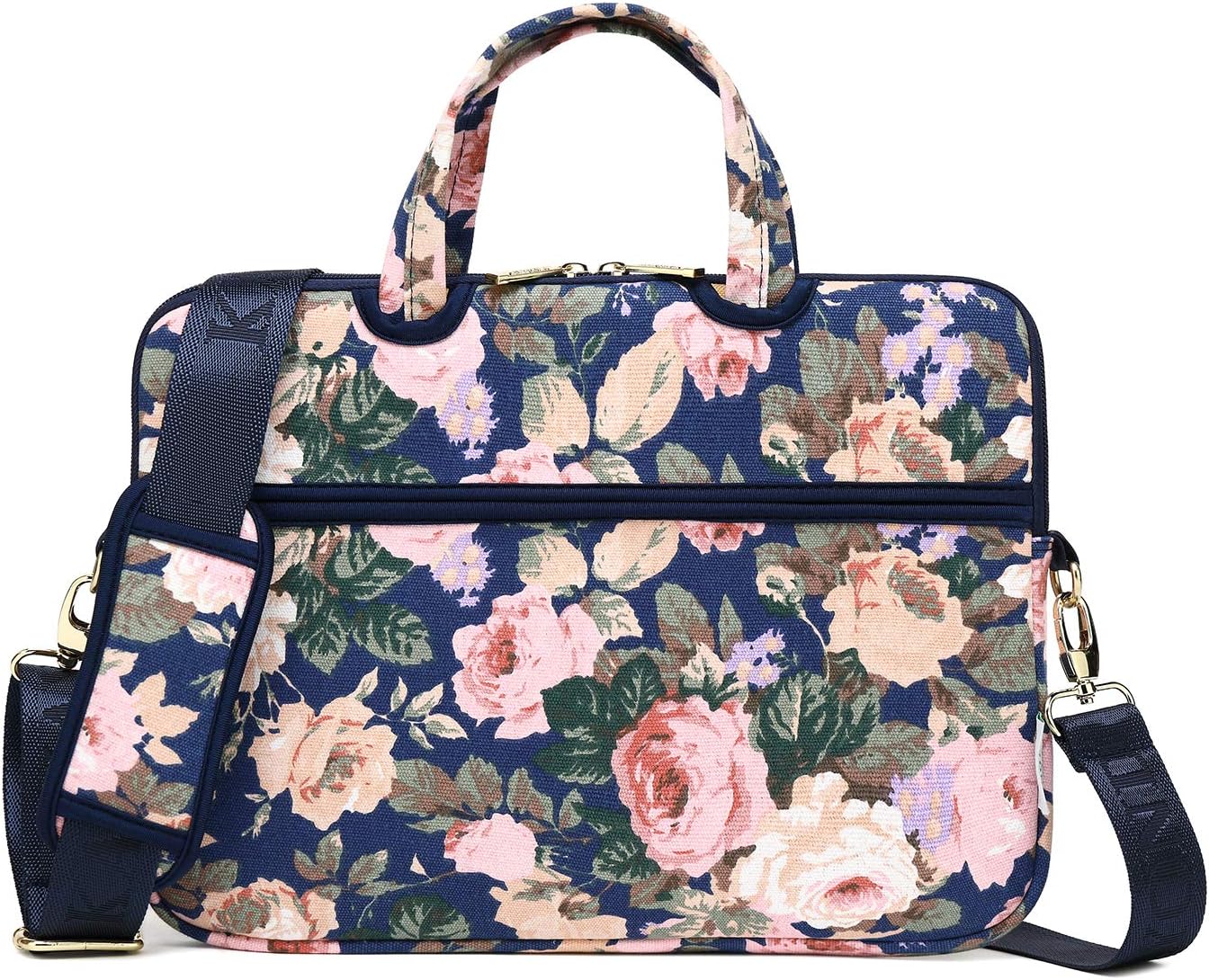 Kayond Canvas Laptop Shoulder Messenger Bag Case Sleeve Briefcase