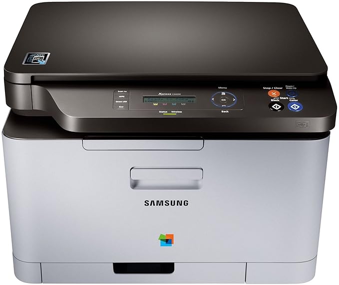 Samsung Xpress C460W/TEG NFC-Multifunktionsgerät (Kopieren, Drucken, Scannen, 2.400 x 600 dpi, WiFi, USB), weiß