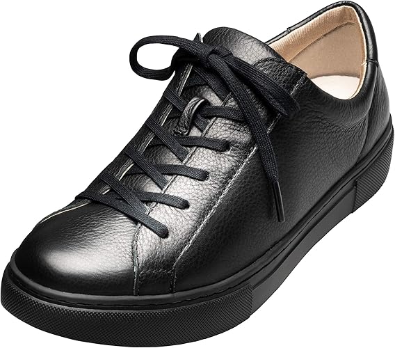 Amazon アカイシ アーチフィッター公式143レースアップレザー 24 0cm ブラック スニーカー シューズ シューズ バッグ