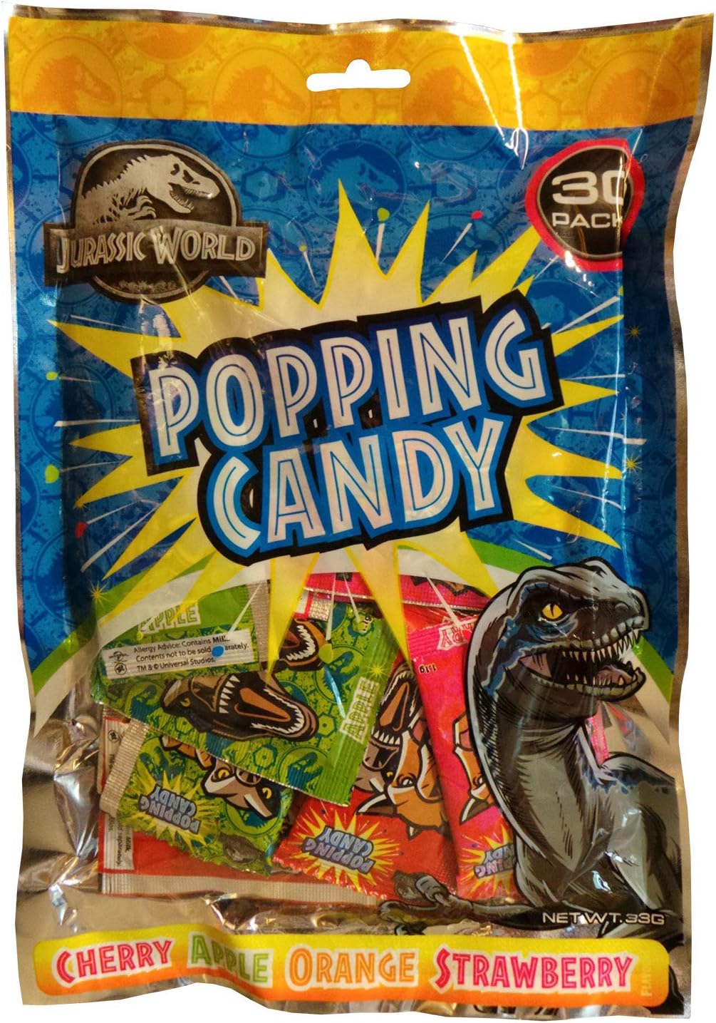 Turners Dinosaur Popping Candy (2 Bags of 30 Supplied)