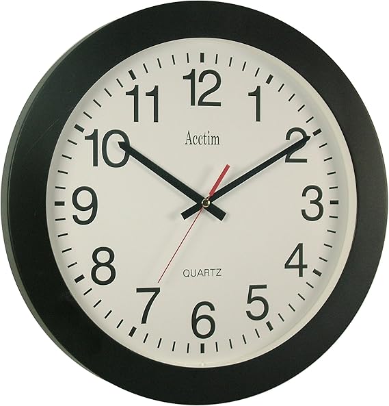 Acctim 93/ 704B Controller Wall Clock, Black Amazon.co.uk Kitchen & Home