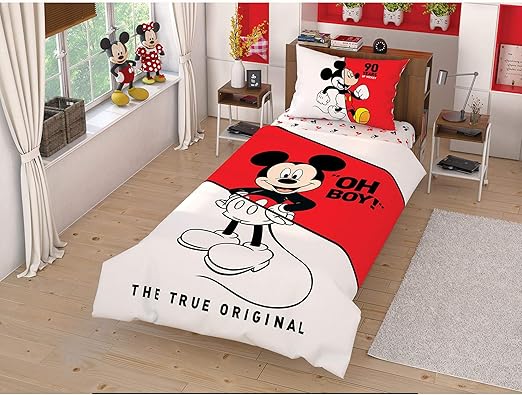 Amazon Com Tac Disney Mickey Mouse Photo Shoot Animate Single Bed Linen Take A Photo See Heroes In Your Room 100 Cotton 3 Pieces Home Kitchen