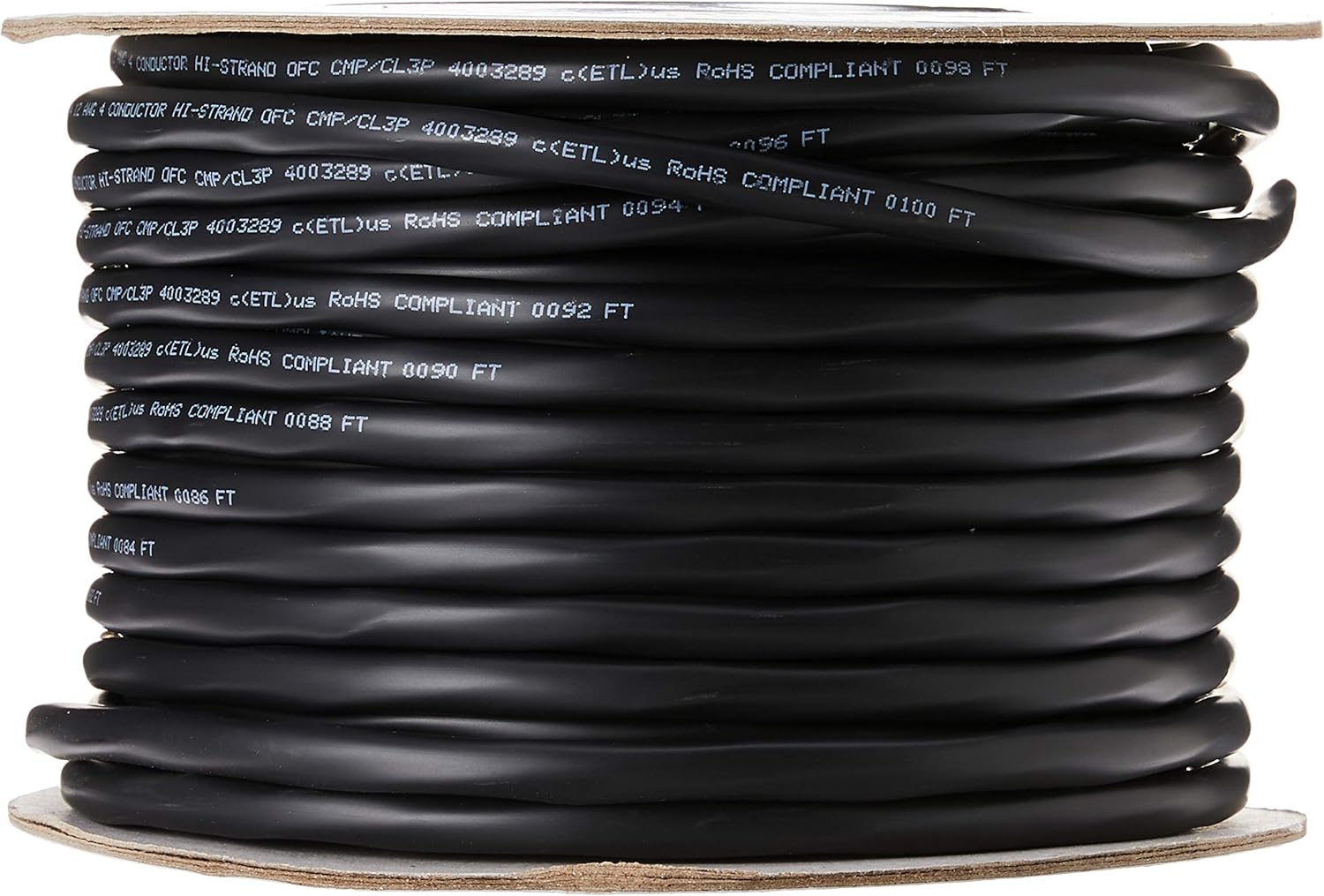 Monoprice Nimbus Series 16 Gauge AWG 2 Conductor CMP-Rated Speaker Wire/Cable - 50ft UL Plenum Rated, 100% Pure Bare Copper with Color Coded Conductors: Home Audio & Theater