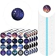 Geiserailie 60 Pcs Sensor Covers Sets Include 60 Pcs Transparent Adhesive Patches 100 Pcs Waterproof Stickers Long Lasting Without Hole Tapes(Starry Sky Style)