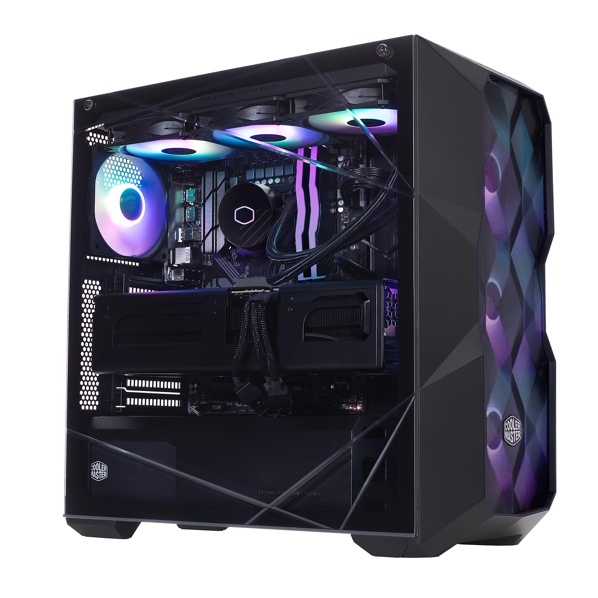 Cooler Master TD5 Pro Gaming PC – Intel Ultra 7 265KF, NVIDIA GeForce RTX 5080 16GB, 32GB DDR5 6000MHz, 2TB Gen4 M.2, Windows 11, MWE Gold 850 V3 PSU, ATX Desktop PC