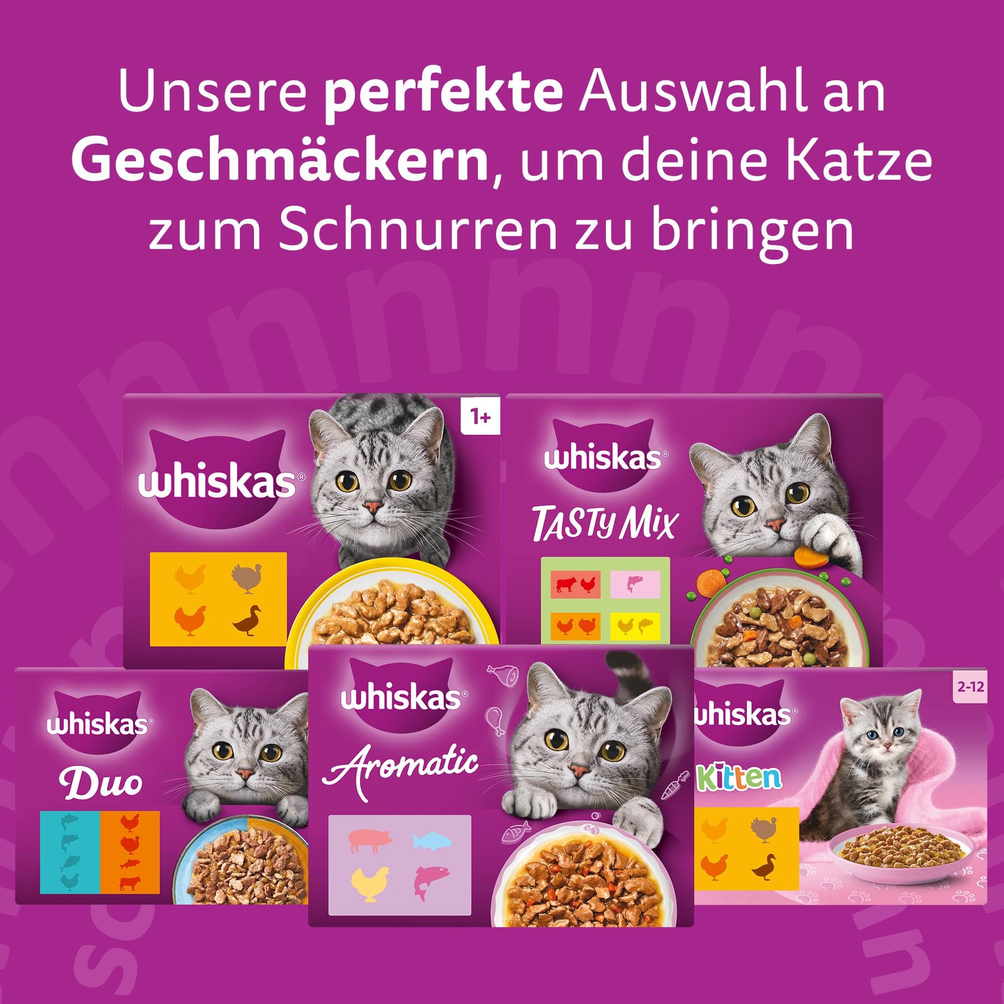 WHISKAS TASTY MIX Nassfutter in Sauce für Katzen 40 x 85g Chef’s Choice 9