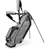 Sunday Golf Ryder Stand Bag | Lightweight 4.9 lb, Full-Size 14-Club, 5-Way Divider, Frosty Insulated Pocket, Water-Resistant Zippers