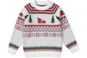 SANMIO Toddler Baby Boys Girls Deer Christmas Cardigan Sweater Long Sleeve Button-up Coat 6M-4T