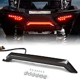 SAUTVS Center Tail Light for Polaris RZR XP/XP4 1000 2014-2018 | Smoked Black, Plug &amp; Play, Durable ABS, IP67 Waterproof, Rear 3rd Third Brake Stop Light Center Accent Lamp Taillight (1PCS)