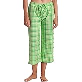 Just Love Womens Pajama Plaid Capri Pants Sleepwear