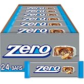ZERO White Fudge, Caramel, Peanut &amp; Almond Nougat Bars, 1.85 oz, 24 ct | White Fudge Candy Bars with Caramel, Peanuts and Almond Nougat, Kosher and Individually Wrapped for Sharing, 24 ct