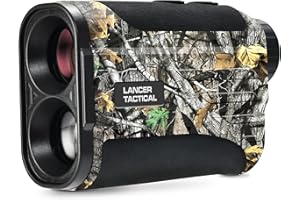 LANCERGEAR Golf/Hunting Rangefinder 6.5X Magnification Waterproof Range Finder, Distance Measurement, Slope Compensation,Speed Modes, Lightweight, for Hunting, Golfing and Shooting
