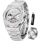 OLEVS Skeleton Watches for Men Automatic Original Imported Movement Watch