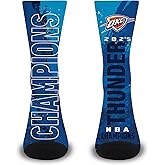 For Bare Feet Oklahoma City Thunder NBA Champions Crew Sock LARGE