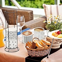 TOPZEA Set of 4 Stackable Coffee Mugs with