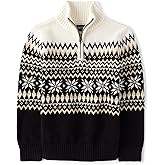 The Children's Place Boys Long Sleeve Quarter Zip Pullover Sweater