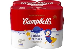 CAMPBELL'S Campbell’s Condensed Kids Chicken and Stars Soup, 10.5 oz Can (4 Pack)